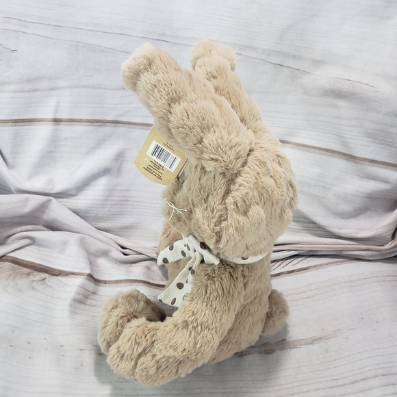 Ganz Cottonball Mocha Polka Dot Boho Bunny Rabbit Plush Stuffed Toy 9 Inch - Picture 4 of 12